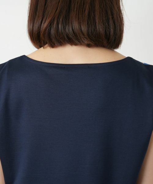 Leilian / レリアン シャツ・ブラウス | プリント切替ブラウス【ROCHAS Premiere】 | 詳細8