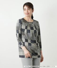 Leilian / レリアン カットソー | プリントカットソー【ROCHAS Premiere】