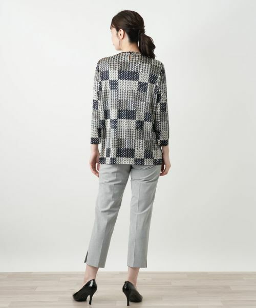 Leilian / レリアン カットソー | プリントカットソー【ROCHAS Premiere】 | 詳細3