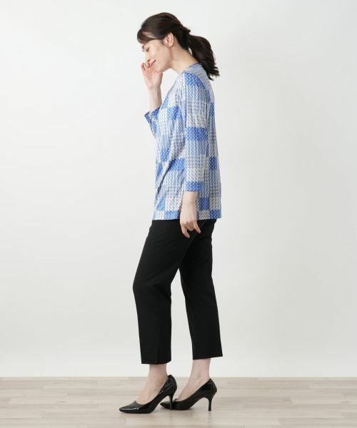 Leilian / レリアン カットソー | プリントカットソー【ROCHAS Premiere】 | 詳細5