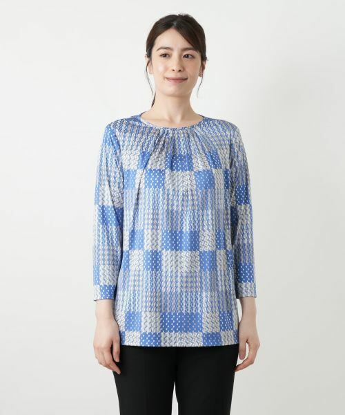 Leilian / レリアン カットソー | プリントカットソー【ROCHAS Premiere】 | 詳細7