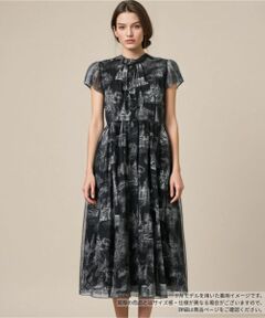 Leilian / レリアン ドレス | プリントフレアワンピース