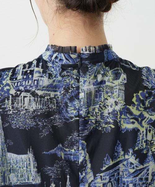 Leilian / レリアン ドレス | プリントフレアワンピース | 詳細11