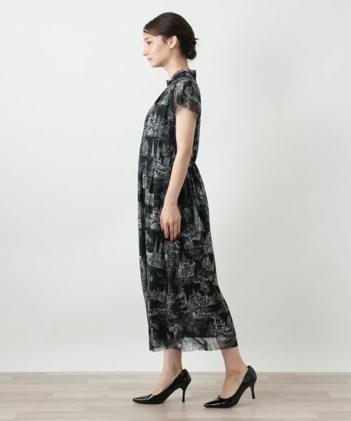 Leilian / レリアン ドレス | プリントフレアワンピース | 詳細2