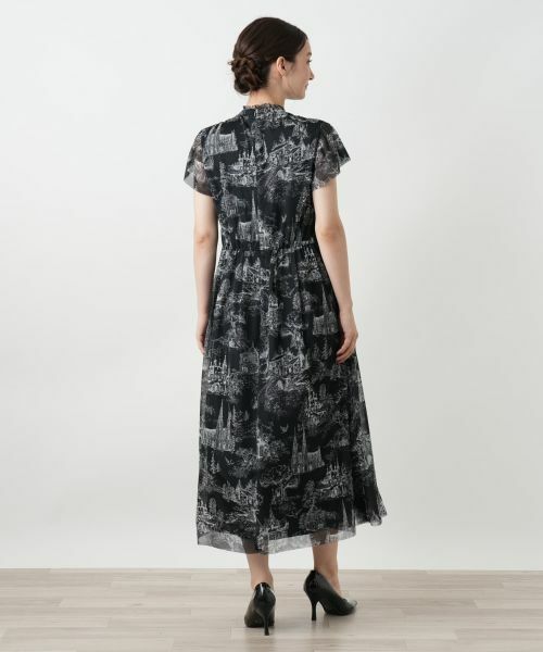 Leilian / レリアン ドレス | プリントフレアワンピース | 詳細3
