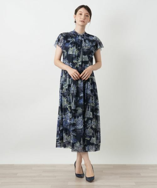 Leilian / レリアン ドレス | プリントフレアワンピース | 詳細4