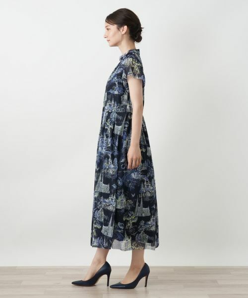 Leilian / レリアン ドレス | プリントフレアワンピース | 詳細5