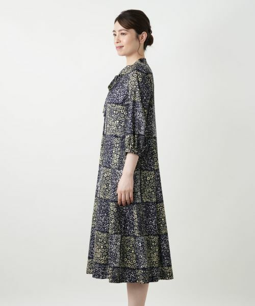 Leilian / レリアン ドレス | プリントボウタイワンピース【ROCHAS Premiere】 | 詳細5