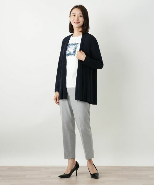 Leilian / レリアン テーラードジャケット | ノーカラージャケット【ROCHAS Premiere】 | 詳細1