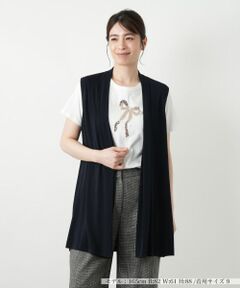 Leilian / レリアン テーラードジャケット | ロングベスト【ROCHAS Premiere】