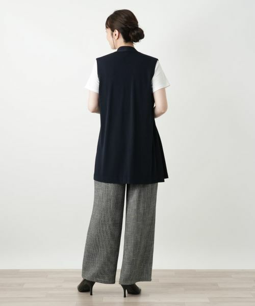 Leilian / レリアン テーラードジャケット | ロングベスト【ROCHAS Premiere】 | 詳細3