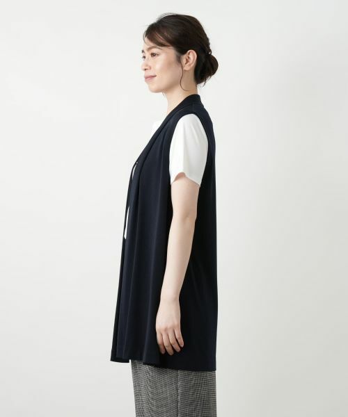 Leilian / レリアン テーラードジャケット | ロングベスト【ROCHAS Premiere】 | 詳細5