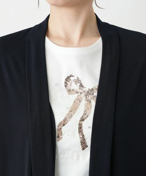 Leilian / レリアン テーラードジャケット | ロングベスト【ROCHAS Premiere】 | 詳細7