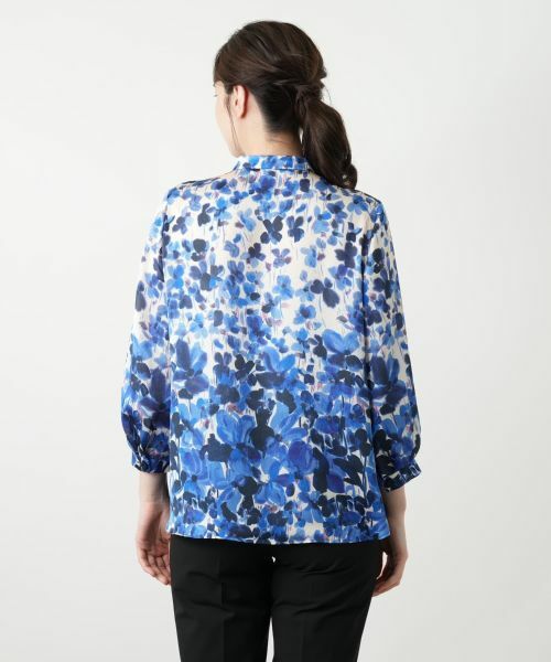 Leilian / レリアン シャツ・ブラウス | プリントブラウス【ROCHAS Premiere】 | 詳細6