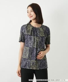 Leilian / レリアン カットソー | フラワープリントカットソー【ROCHAS Premiere】