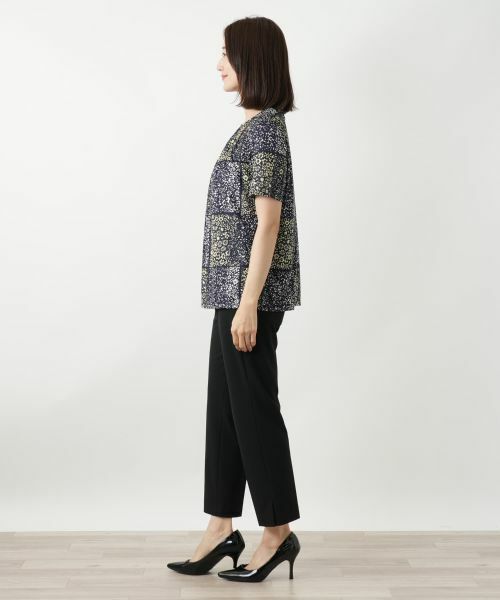 Leilian / レリアン カットソー | フラワープリントカットソー【ROCHAS Premiere】 | 詳細2