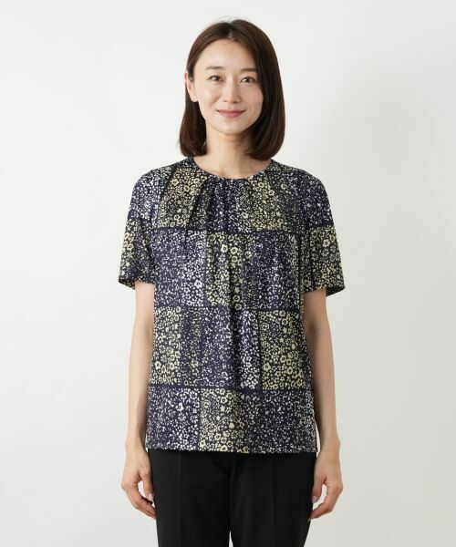 Leilian / レリアン カットソー | フラワープリントカットソー【ROCHAS Premiere】 | 詳細4