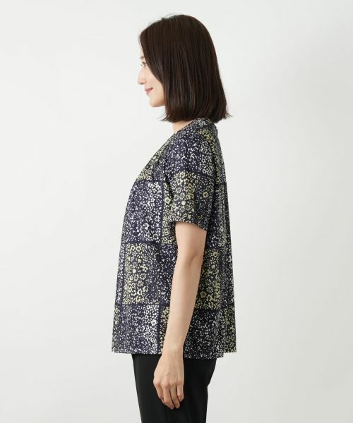 Leilian / レリアン カットソー | フラワープリントカットソー【ROCHAS Premiere】 | 詳細5