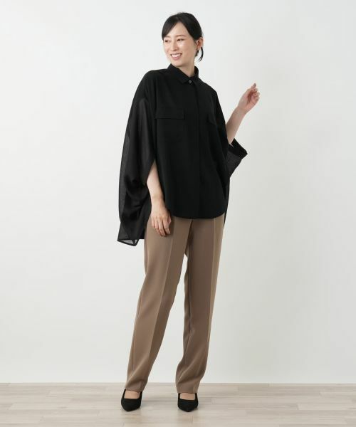 Leilian / レリアン シャツ・ブラウス | ポンチョ風ブラウス | 詳細1