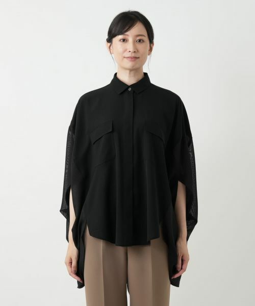 Leilian / レリアン シャツ・ブラウス | ポンチョ風ブラウス | 詳細4