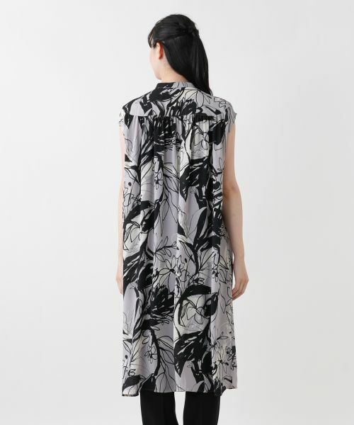 Leilian / レリアン シャツ・ブラウス | 洗えるプリントチュニックブラウス | 詳細10