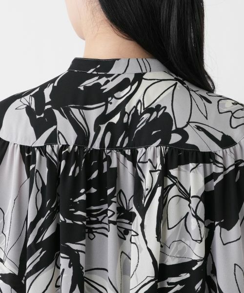 Leilian / レリアン シャツ・ブラウス | 洗えるプリントチュニックブラウス | 詳細12