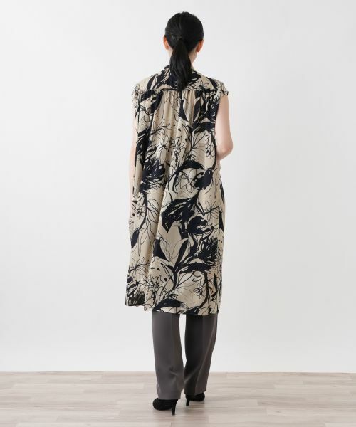 Leilian / レリアン シャツ・ブラウス | 洗えるプリントチュニックブラウス | 詳細4