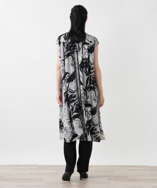 Leilian / レリアン シャツ・ブラウス | 洗えるプリントチュニックブラウス | 詳細7