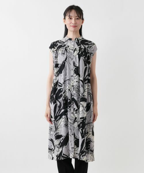 Leilian / レリアン シャツ・ブラウス | 洗えるプリントチュニックブラウス | 詳細8