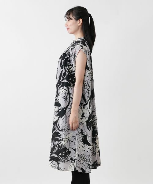 Leilian / レリアン シャツ・ブラウス | 洗えるプリントチュニックブラウス | 詳細9