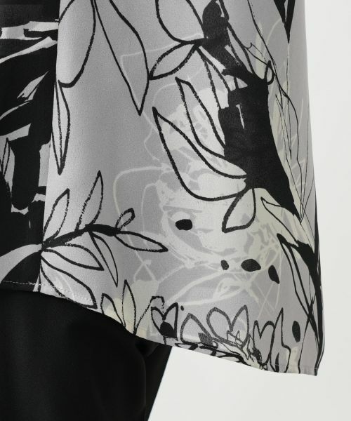 Leilian / レリアン シャツ・ブラウス | ティアードスリーブプリントブラウス | 詳細14