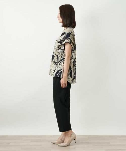 Leilian / レリアン シャツ・ブラウス | ティアードスリーブプリントブラウス | 詳細2