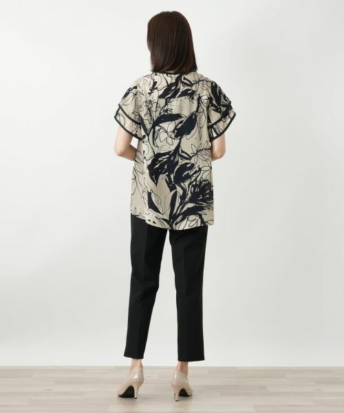 Leilian / レリアン シャツ・ブラウス | ティアードスリーブプリントブラウス | 詳細3