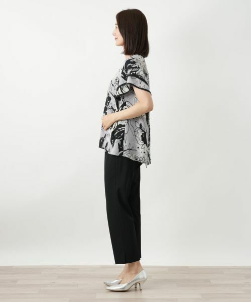 Leilian / レリアン シャツ・ブラウス | ティアードスリーブプリントブラウス | 詳細5