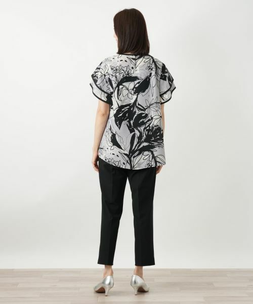 Leilian / レリアン シャツ・ブラウス | ティアードスリーブプリントブラウス | 詳細6