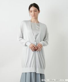 Leilian / レリアン カーディガン・ボレロ | ラメロングカーディガン