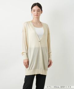 Leilian / レリアン カーディガン・ボレロ | ラメロングカーディガン