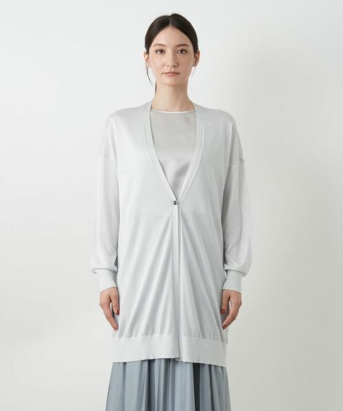 Leilian / レリアン カーディガン・ボレロ | ラメロングカーディガン | 詳細10