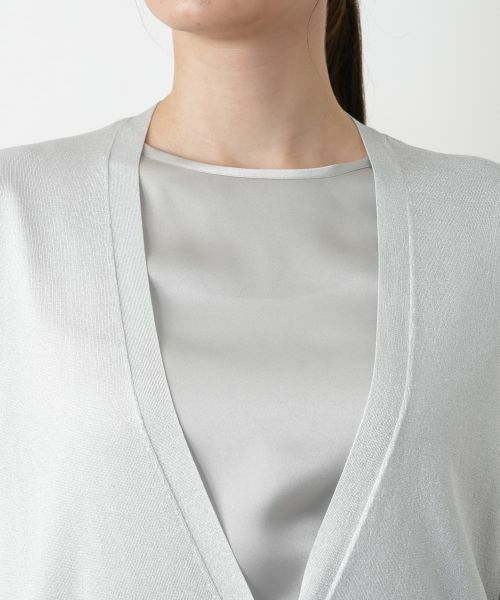Leilian / レリアン カーディガン・ボレロ | ラメロングカーディガン | 詳細13