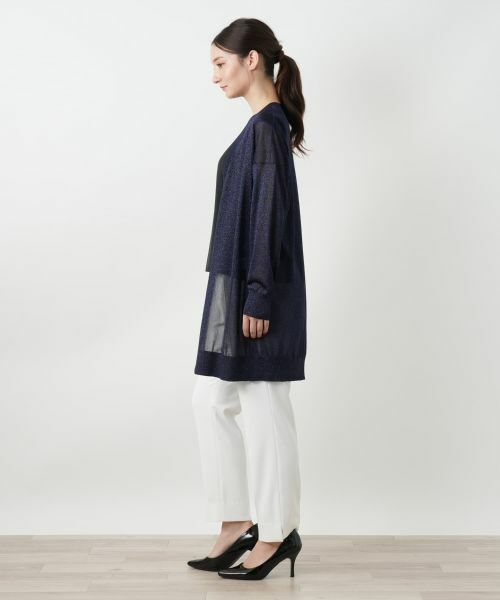 Leilian / レリアン カーディガン・ボレロ | ラメロングカーディガン | 詳細2