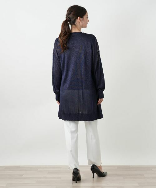 Leilian / レリアン カーディガン・ボレロ | ラメロングカーディガン | 詳細3