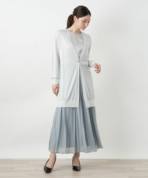 Leilian / レリアン カーディガン・ボレロ | ラメロングカーディガン | 詳細7