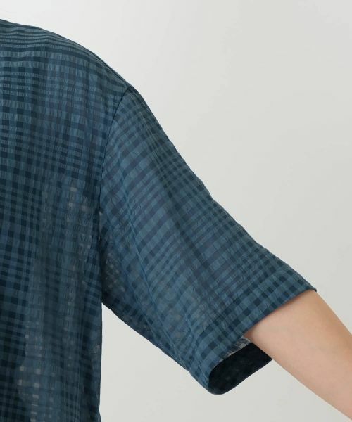 Leilian / レリアン シャツ・ブラウス | シアーチェックブラウス【Leilian WHITE LABEL】 | 詳細15