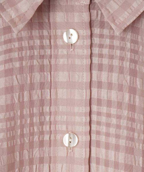 Leilian / レリアン シャツ・ブラウス | シアーチェックブラウス【Leilian WHITE LABEL】 | 詳細19