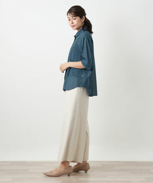 Leilian / レリアン シャツ・ブラウス | シアーチェックブラウス【Leilian WHITE LABEL】 | 詳細8