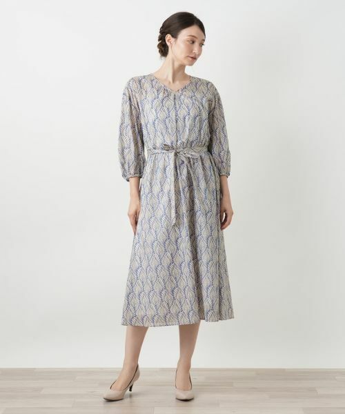 Leilian / レリアン ドレス | プリントフレアワンピース | 詳細1