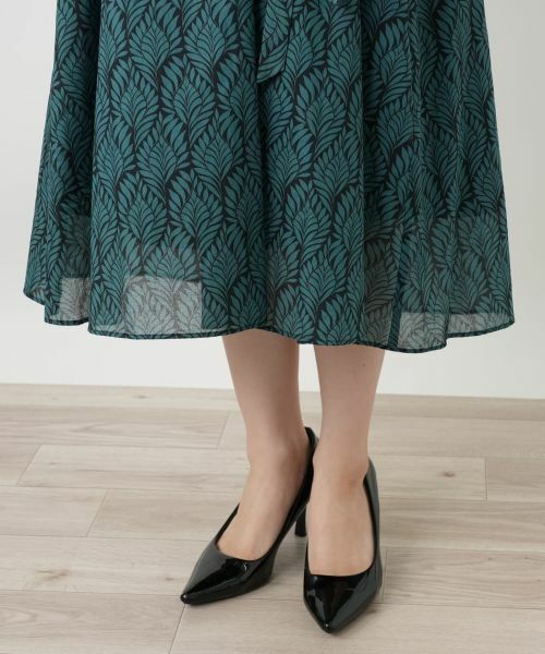 Leilian / レリアン ドレス | プリントフレアワンピース | 詳細17