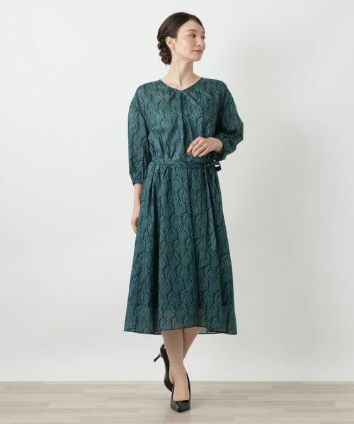 Leilian / レリアン ドレス | プリントフレアワンピース | 詳細5