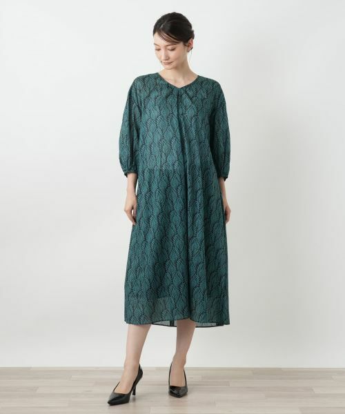 Leilian / レリアン ドレス | プリントフレアワンピース | 詳細8