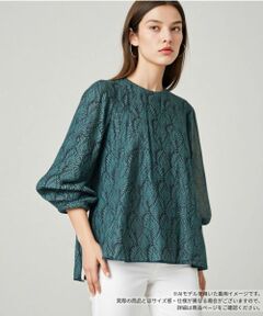 Leilian / レリアン シャツ・ブラウス | プリントフレアブラウス